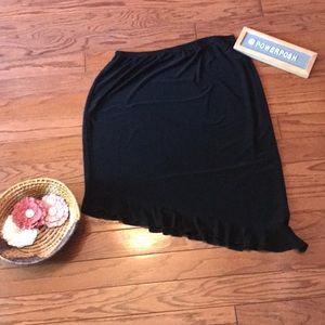 Asymmetrical Black Skirt